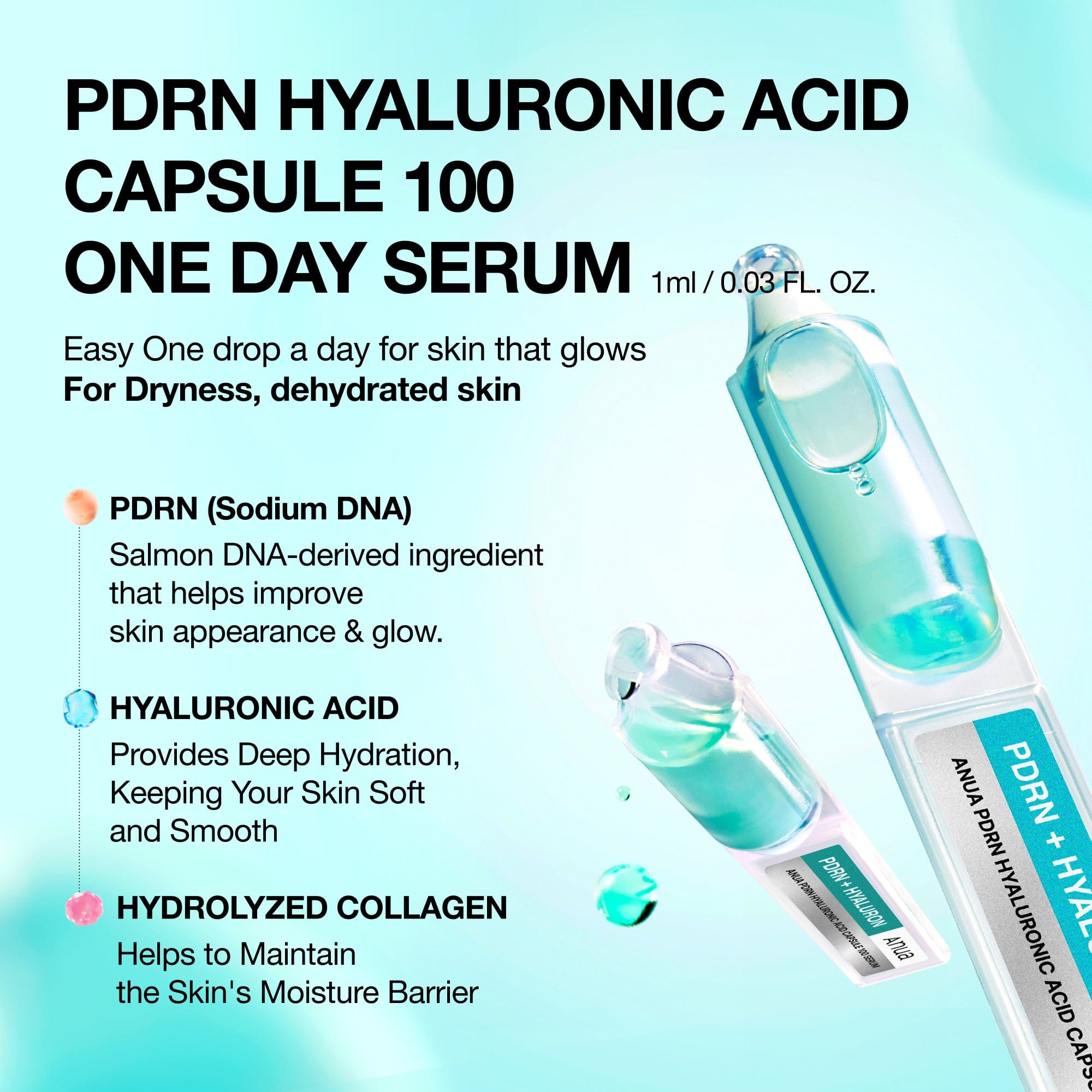 PDRN Hyaluronic Acid Capsule 100 One Day Serum (1ml*5ea)*2SET