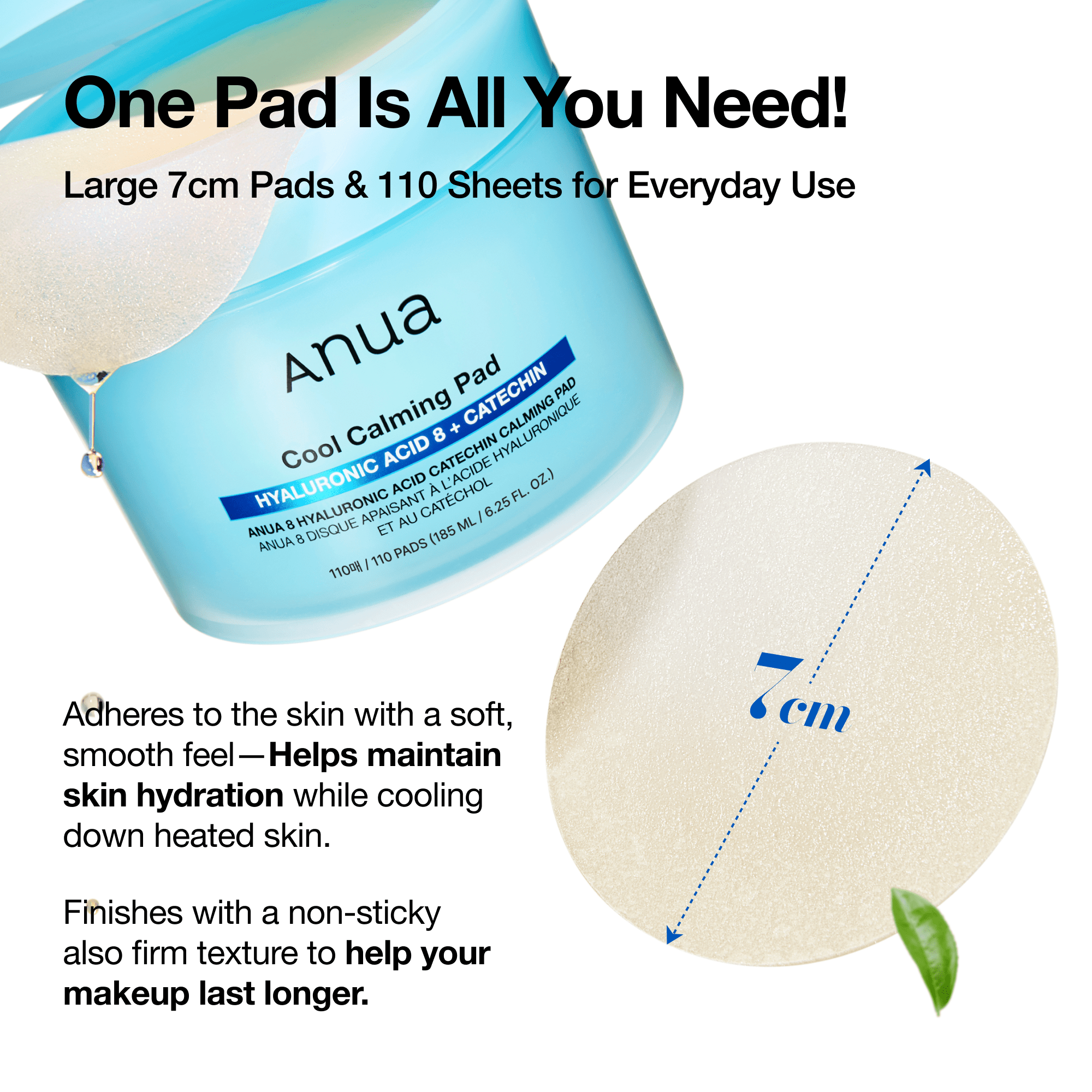 8 Hyaluronic Acid Catechin Calming Pad