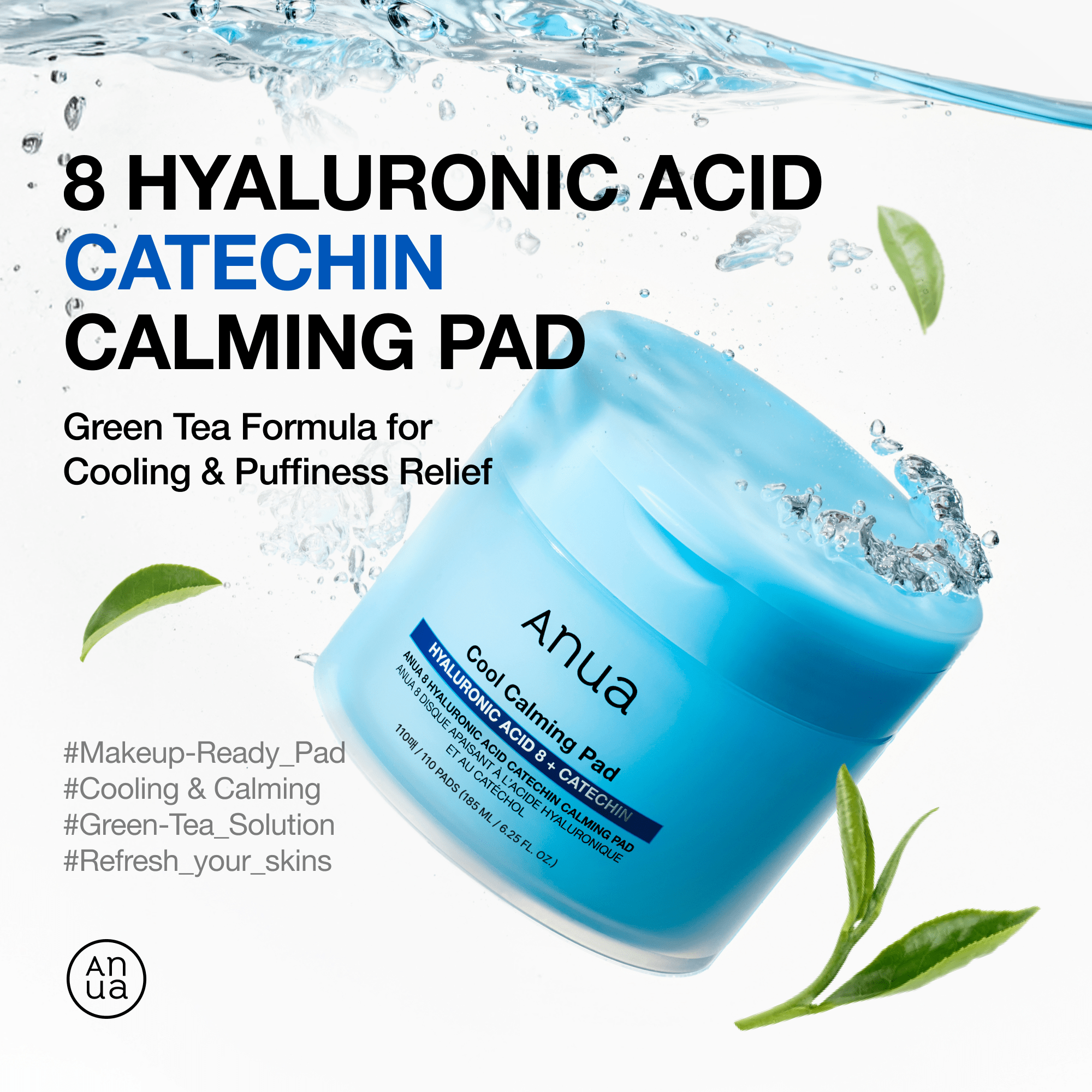 8 Hyaluronic Acid Catechin Calming Pad